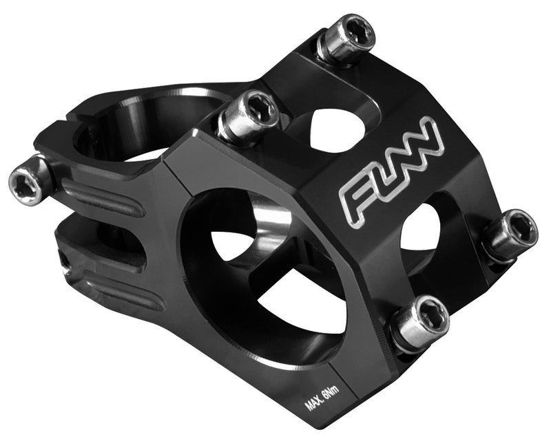 Funn Funnduro MTB Stem with 35mm Bar Clamp - The Ultimate Ultralight and Tough Alloy Bicycle Stem for Mountain Bike and BMX Bike, Length 35mm stem (Black) - Image 1